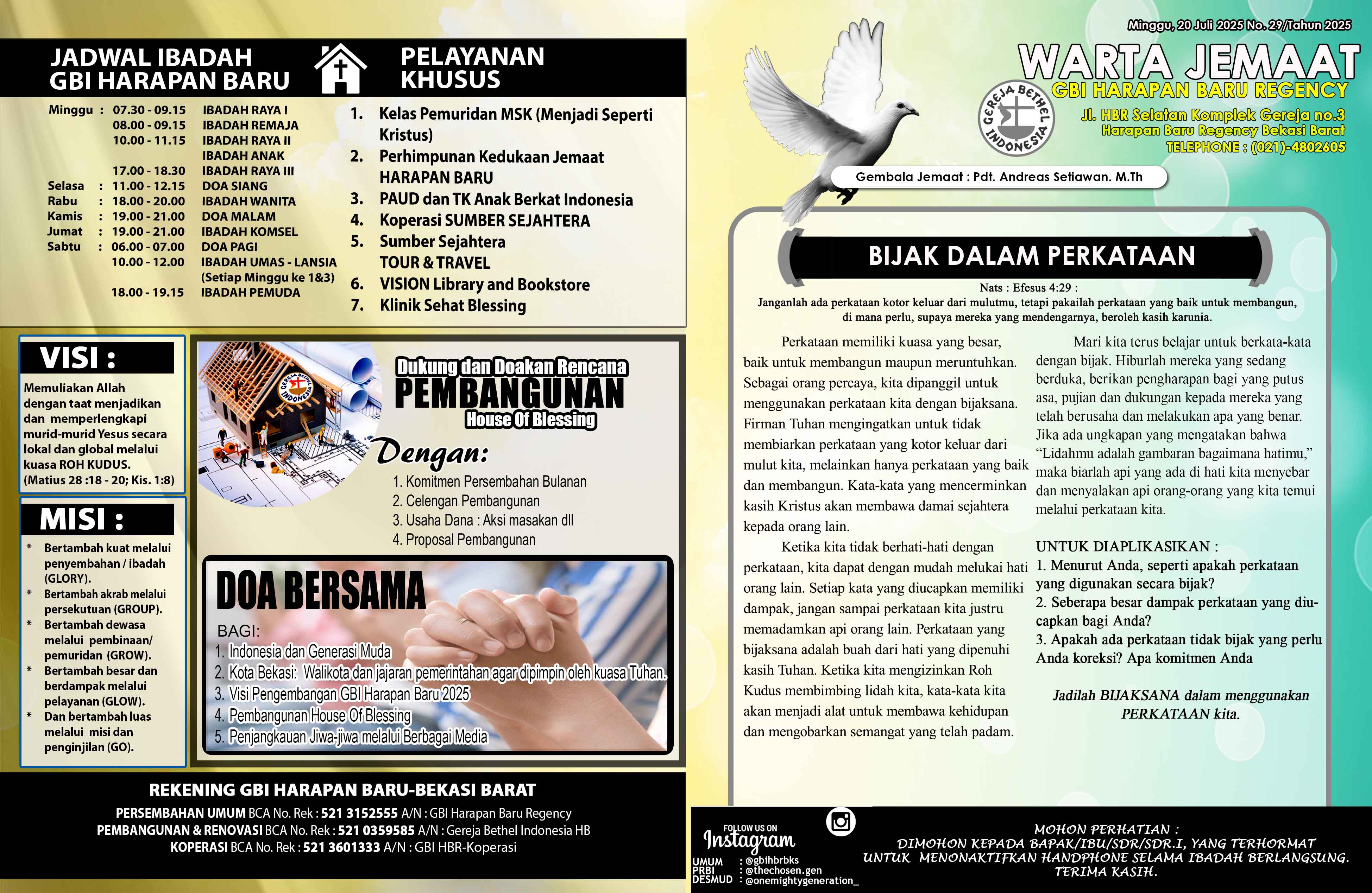 Warta Jemaat GBI Harapan Baru